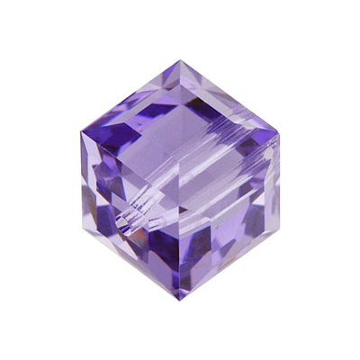 Swarovski 5601 Cube 8mm Tanzanite 2 pack