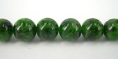 Chrome Diopside Round Polished 10mm EACH BEAD-beads incl pearls-Beadthemup