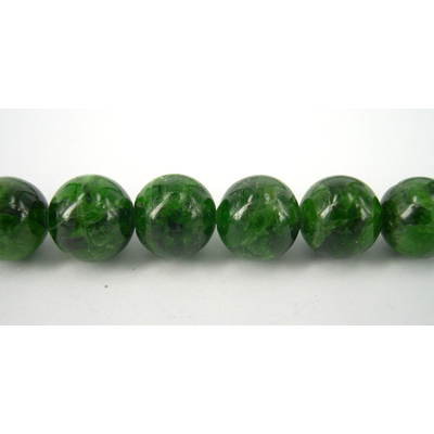 Chrome Diopside Round Polished 10mm EACH BEAD