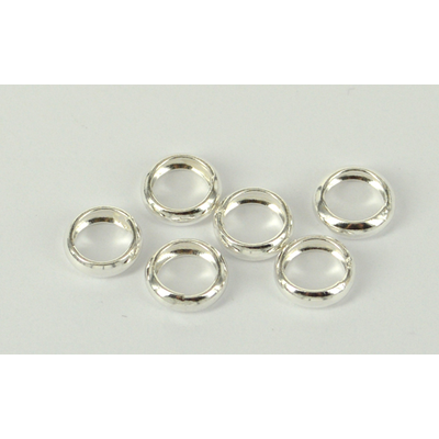 Sterling Silver jump ring 1/2 round 9mm 4 pack
