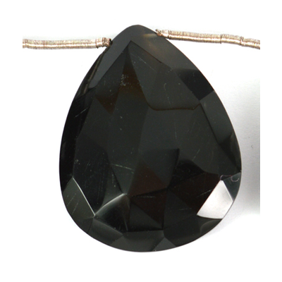 Black Spinel Faceted T/drill Teardrop EACH