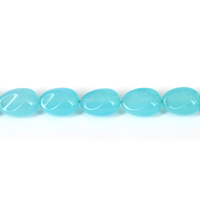 Chalcedony Polished Twist Teardrop 12x16mm PAIR