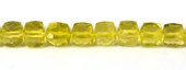 Lemon Quartz Faceted Cube approx 8mm EACH BEAD-beads incl pearls-Beadthemup