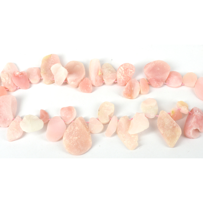 Pink Opal rough t/drill nugget beads per strand 39 Bead