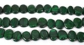 LAST STRAND Malachite Natural Flat s/drill nugget 16x20m 29 Beads-beads incl pearls-Beadthemup