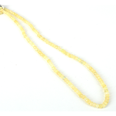 LAST STRAND Opal Ethiopian Fac Rondel strand 3.8-5.2