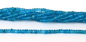 Apatite Neon Faceted Rondel 3x2mm strand-beads incl pearls-Beadthemup