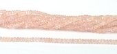 Morganite Faceted Rondel 3x2mm strand-beads incl pearls-Beadthemup