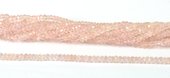 LAST STRANDS Morganite Faceted Rondel 3x2mm strand-beads incl pearls-Beadthemup