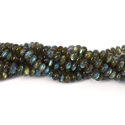 Labradorite Polished Rondel 9x5mm beads per strand 48 Beads