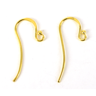 gold plate Sterling silver Sheppard Ball 27mm 2 pair