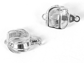 Sterling Silver Clasp 12x17mm box style-findings-Beadthemup