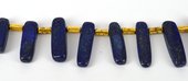 Lapis Dyed T/drill stick Grad 24-38mm st-beads incl pearls-Beadthemup