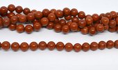 Red Jasper Natural Polished Round 8mm strand 44 beads-beads incl pearls-Beadthemup